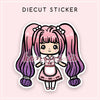 LOLITA DIECUT STICKER - DC003 - KeenaPrints planner stickers bullet journal diary sticker emoji stationery kawaii cute creative planner