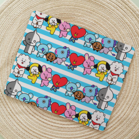 BT21  INSPIRED FANMADE GRAY MOUSE PAD - MP006
