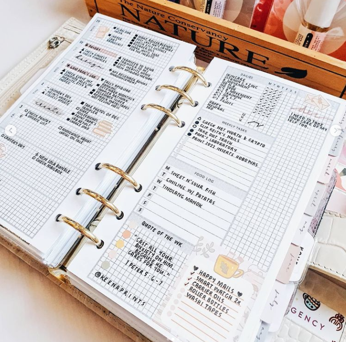 PP028 | HOBONICHI WEEKS V2 INSPIRED PLANNER PRINTABLE INSERT – KeenaPrints