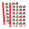 KAWAIIMOJIS V1 CHIBI STICKERS DAILY Z050 - SET OF 24 - KeenaPrints planner stickers bullet journal diary sticker emoji stationery kawaii cute creative planner