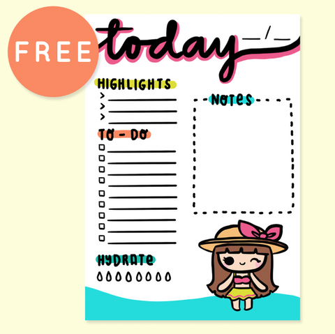FOURTH OF JULY PLANNER FREE PRINTABLE [A5 SIZE]