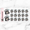 GET WAXED STICKERS LOLA - L209 PREMIUM - KeenaPrints planner stickers bullet journal diary sticker emoji stationery kawaii cute creative planner