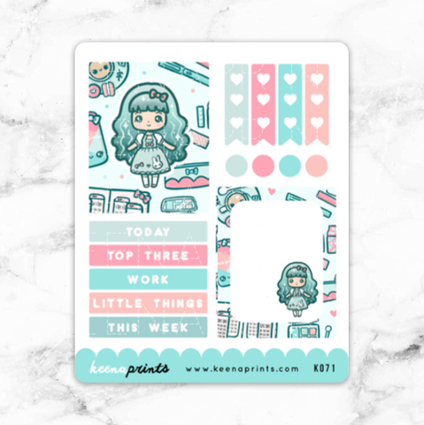 WEEKLY SPENDING LABEL FULL BOX STICKERS - B002