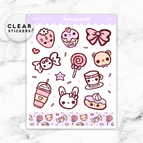 CANDY LOLITA HOBO WEEKS BOXES STICKERS - L470