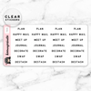 PLANNER GIRL LABEL CLEAR STICKERS - T016 - KeenaPrints planner stickers bullet journal diary sticker emoji stationery kawaii cute creative planner
