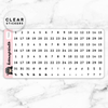 DATES LABEL CLEAR STICKERS - T020