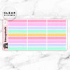 PASTEL LABEL CLEAR STICKERS - T018