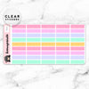 PASTEL MINI LABEL CLEAR STICKERS - T019