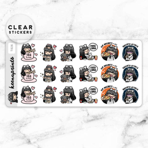 LOLA SAMPLER 18 CLEAR STICKERS - T040