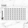 GARDENING CLEAR STICKERS - T028