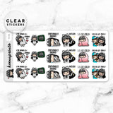 LOLA SAMPLER 13 CLEAR STICKERS - T035