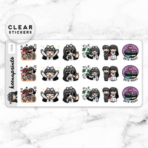 LOLA SAMPLER 1 CLEAR STICKERS - T001