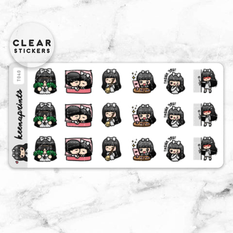 LOLA SAMPLER 17 CLEAR STICKERS - T039