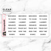 CHORES LABEL CLEAR STICKERS - T042