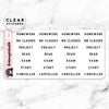 SCHOOL LABEL CLEAR STICKERS - T043