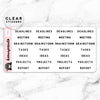 MEETING LABEL CLEAR STICKERS - T044