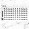 SHOPPING CLEAR STICKERS - T050
