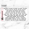 BACK TO SCHOOL LABEL CLEAR STICKERS - T052