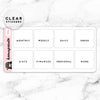 CATEGORY TABS CLEAR STICKERS FUNCTIONAL - T056
