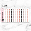 NEUTRAL DOTS CLEAR STICKERS - T061