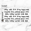 CALLIGRAPHY ESSENTIAL LABEL CLEAR STICKERS - T070
