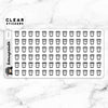 COFFEE CLEAR STICKERS - T080