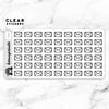 MAIL ENVELOPE CLEAR STICKERS - T124