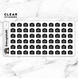 CAMERA CLEAR STICKERS - T144
