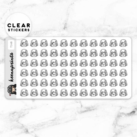 LOLA SAMPLER CLEAR STICKERS - T201