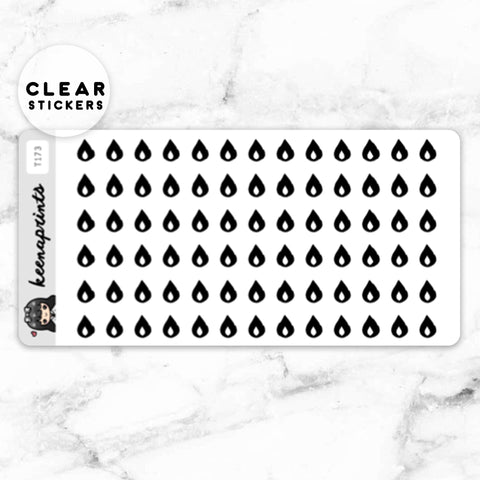 PLANT GARDENING CLEAR STICKERS - T179