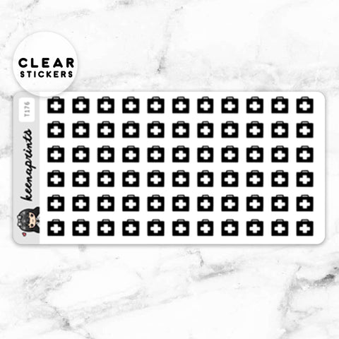 PAINT BRUSH CLEAR STICKERS - T198