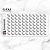 PHONE CALL CLEAR STICKERS - T197