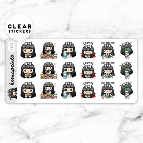 HALLOWEEN DECO CLEAR STICKERS - RE009