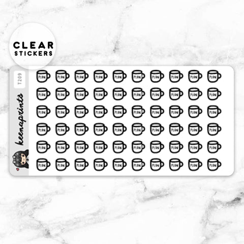 SAVINGS CHALLENGE BUDGETING CASH ENVELOPE CLEAR STICKERS FUNCTIONAL | T224