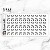 GAMER CLEAR STICKERS - T211