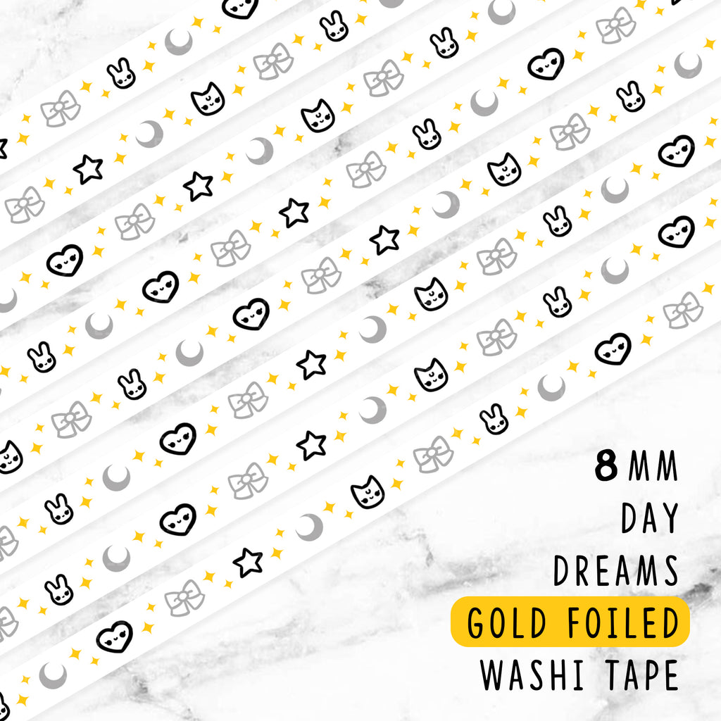 Washi Tape, Gold Foiled
