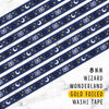 BLUE WIZARD WONDERLAND DREAMS GOLD FOILED SLIM WASHI TAPE 8mm - WT046