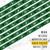 GREEN WIZARD WONDERLAND DREAMS GOLD FOILED SLIM WASHI TAPE 8mm - WT048