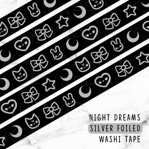 DAY DREAMS GOLD FOILED SLIM WASHI TAPE 8mm - WT040
