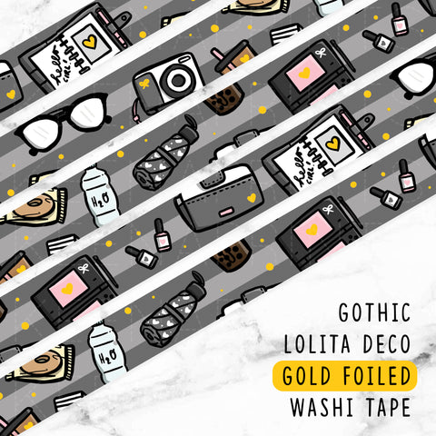 IMPERIAL DREAMS GOLD FOILED WASHI TAPE - WT027